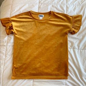 Girls Yellow Decorative Top